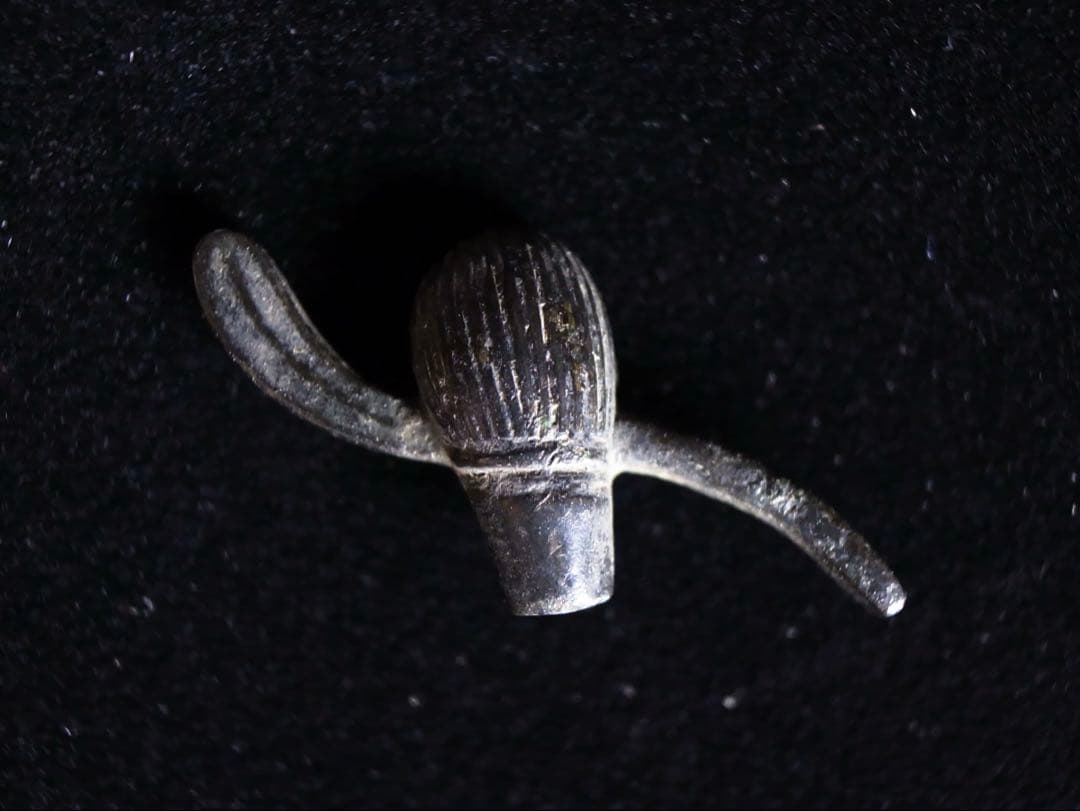 激レア　茶筅茶杓赤銅目貫