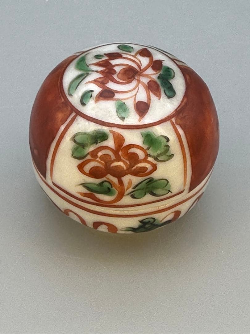 茶道具　香合　川瀬竹春　赤呉須