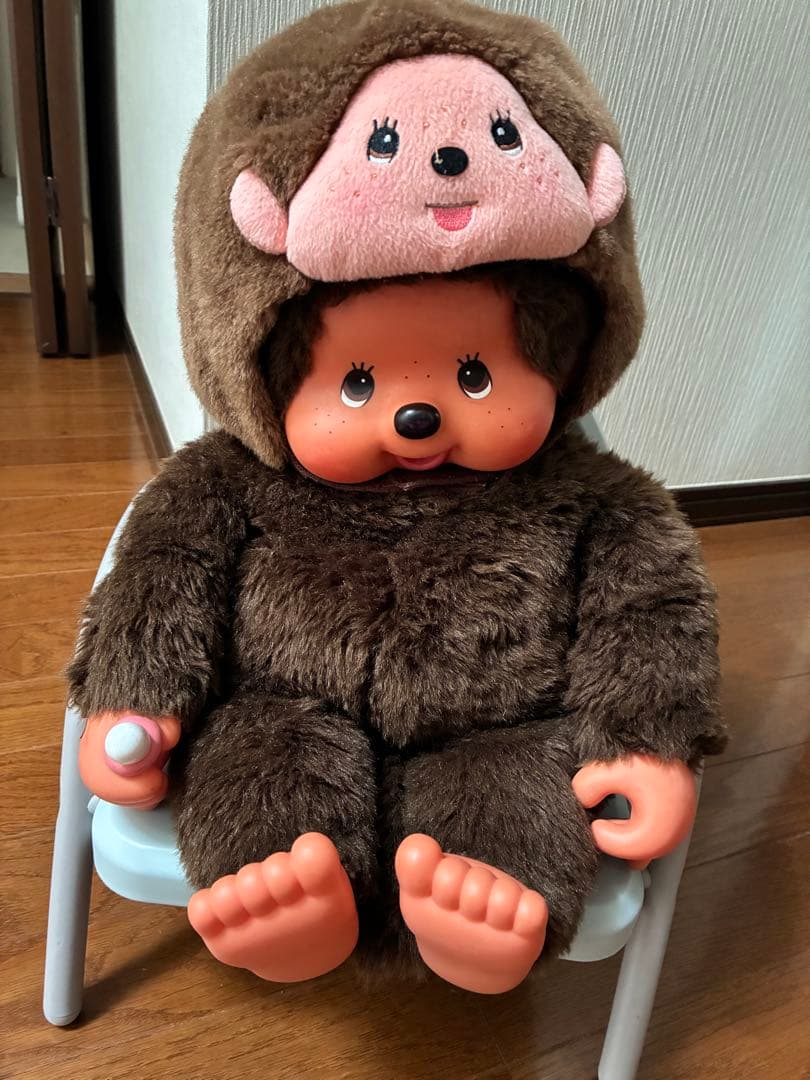 【レア】セブンイレブン限定 モンチッチ 特大ぬいぐるみ　2004年ロッテコラボ