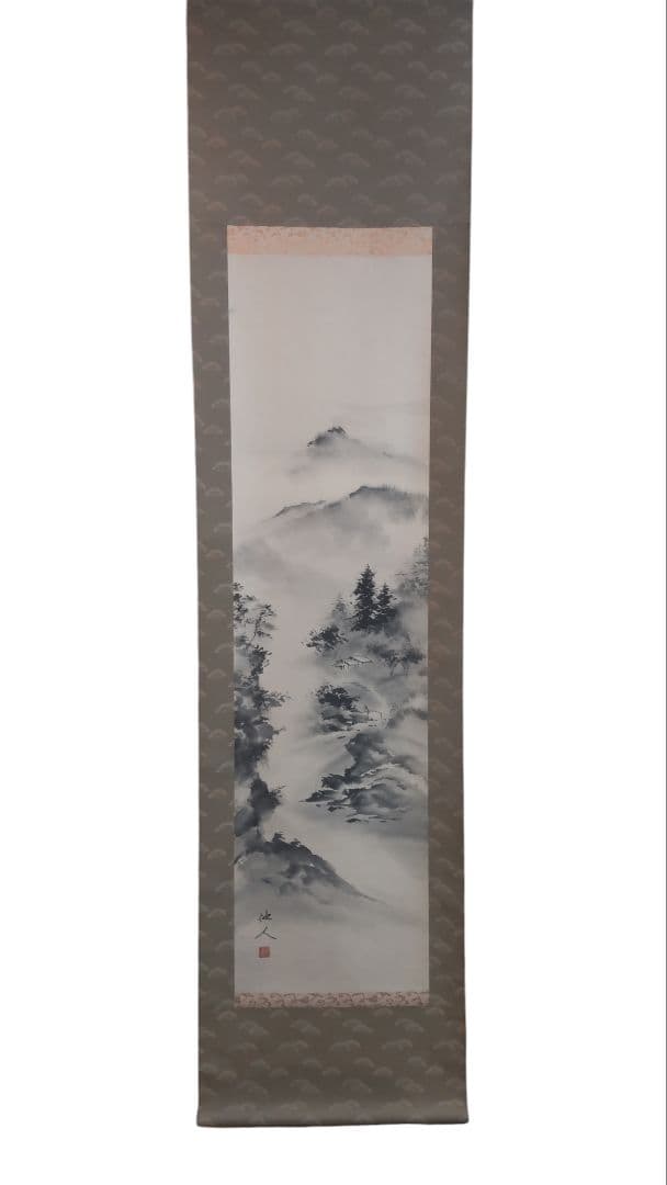 (611*Z295)絵画 掛軸 日本画掛軸 他人 水墨 骨董 茶掛、書