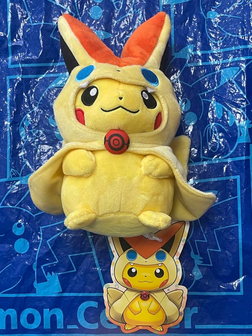 ビクティニ ピカチュウ ぬいぐるみ ポンチョ ポケモンセンタートウホク