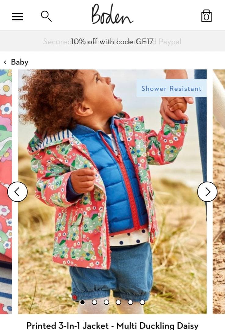 未使用 ボーデン あひる ジャケット コート 104cm 未使用 ボーデン