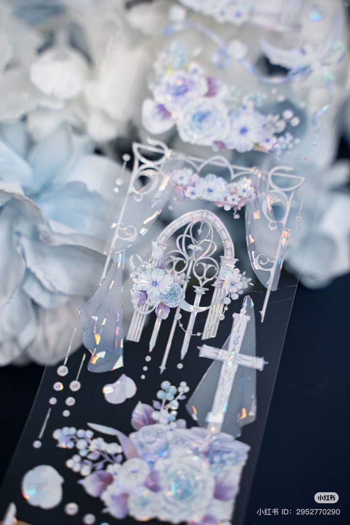 Hoshi奶芙《梦淡花园》海外マスキングテープ　マステ 【2093】