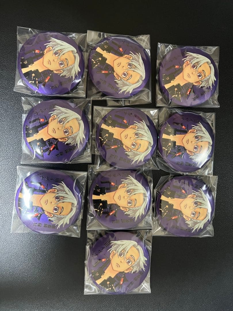 東京リベンジャーズ マットメタリック缶バッジ 黒川イザナ マイキー