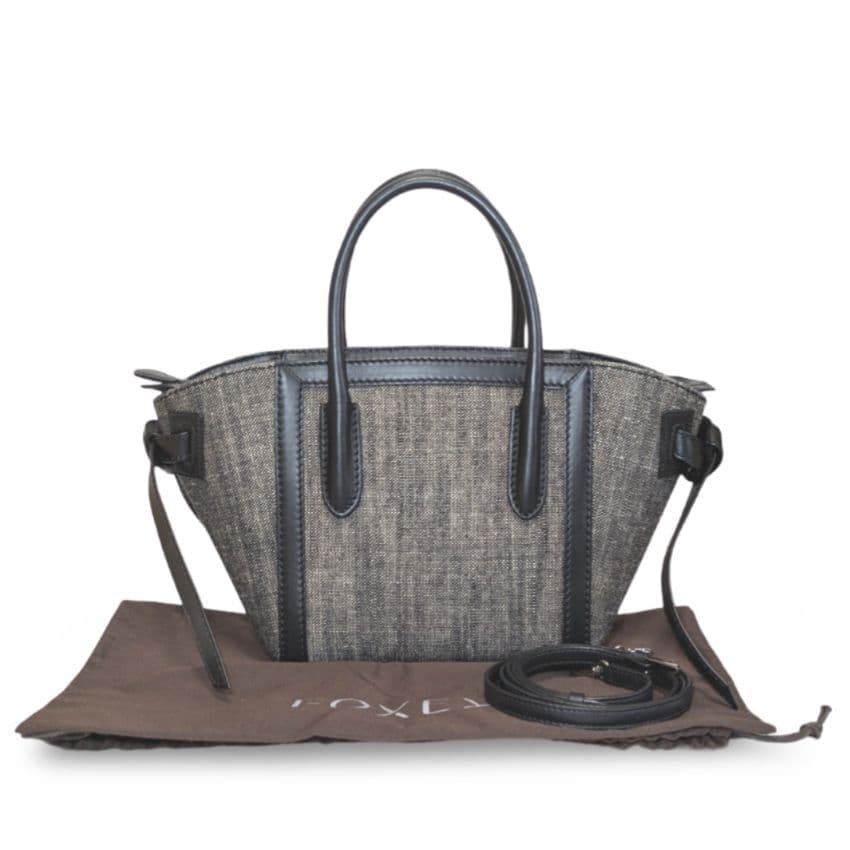 【新品同様】FOXEY ベルトリボン 2way ショルダーバッグ グレー