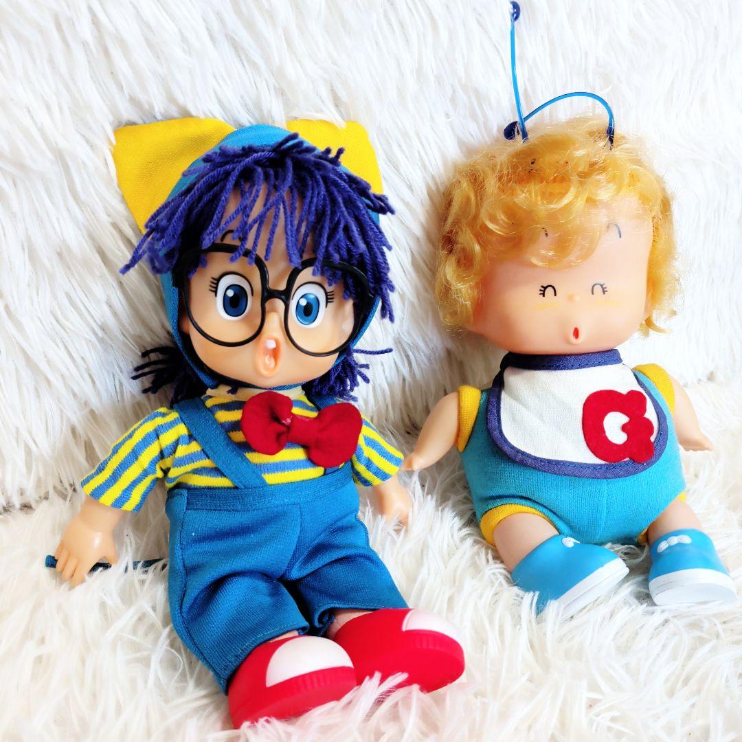 【希少】Dr.スランプ　アラレちゃん＆ガッチャン　ソフビ　昭和レトロ Dr.スランプアラレちゃん＆ガッチャンソフビ人形昭和レトロ
