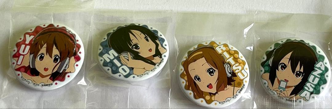 けいおん！！ 缶バッジ 4種セット カンバッジラムネ