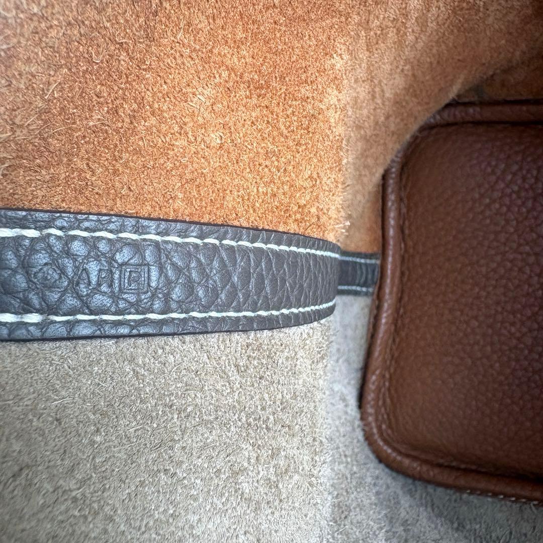 金具新品‼︎ エルメス ピコタンロックPM カザック エトゥープ ゴールド