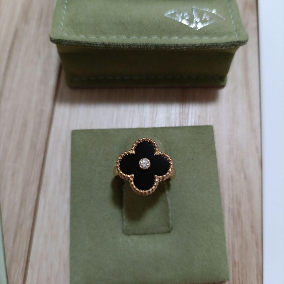 mimi　美品　アルハンブラ オニキス　リング　指輪　45号