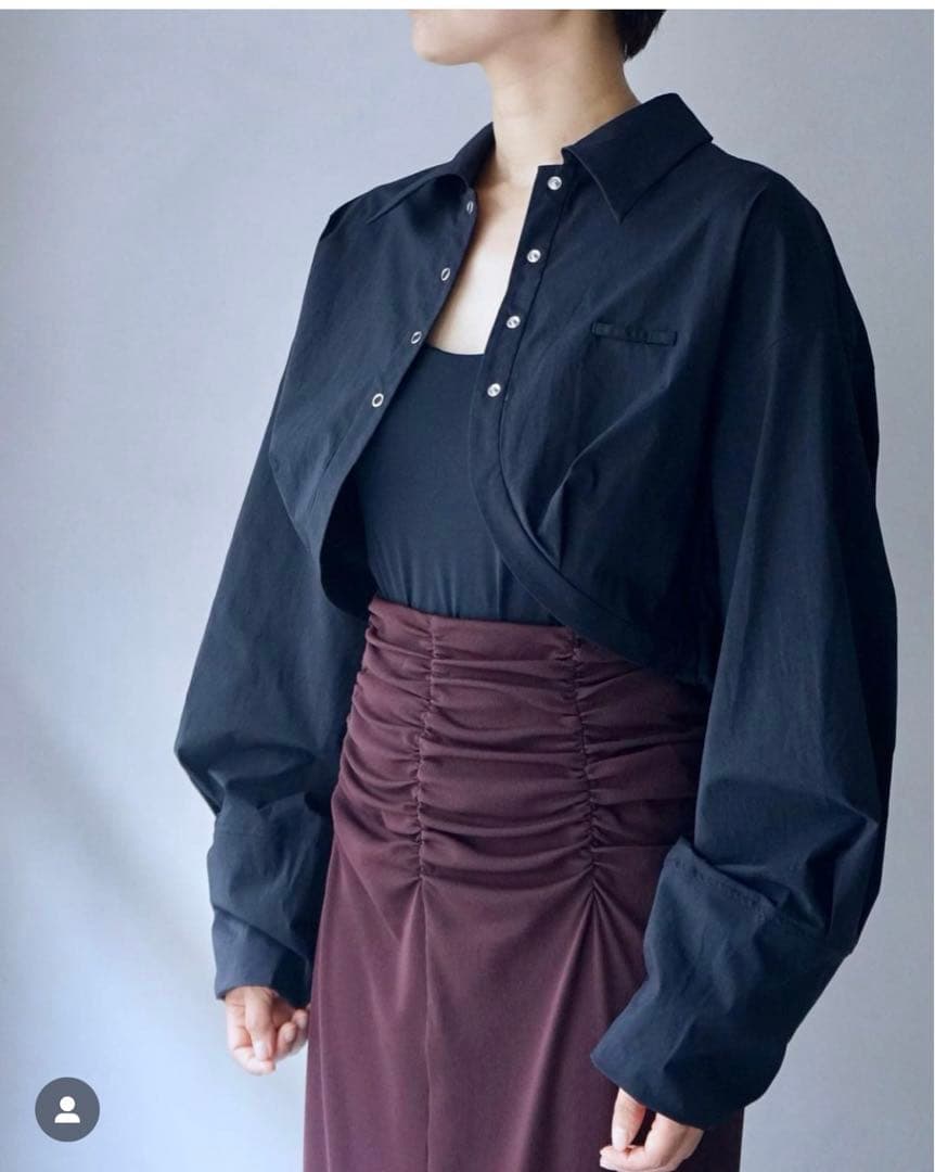 Dawn HAORI SHIRT BOLERO ブラック ¥24,200