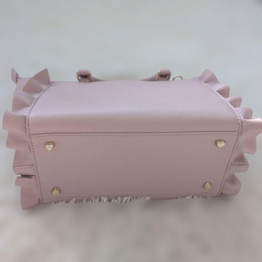 新品　タグ付き　ブロッサムリボンフラッター　ハンドバッグ　サマンサベガ ピンク