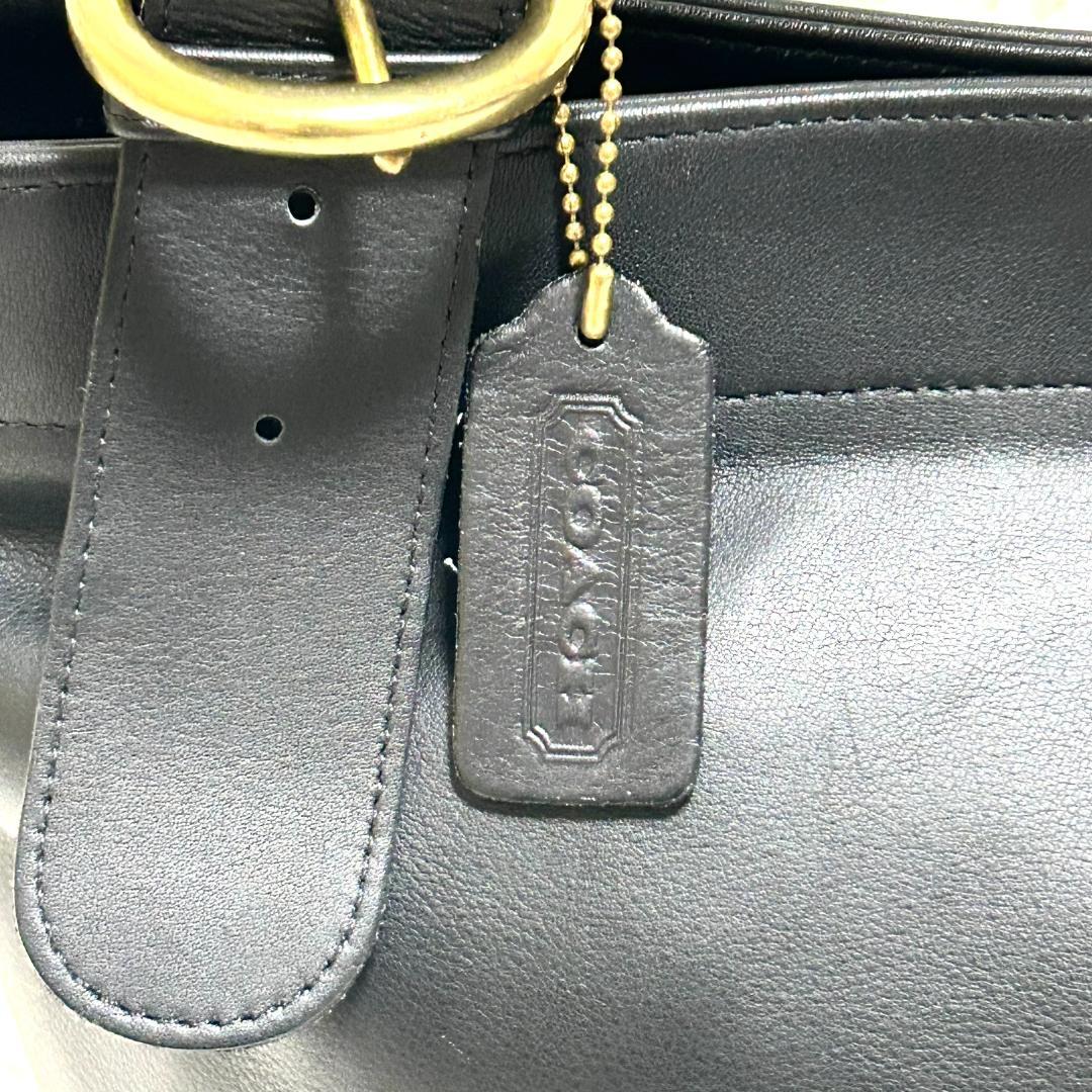 美品 COACH オールドコーチ ４１４０トートバッグ 黒 ゴールド金具 上質