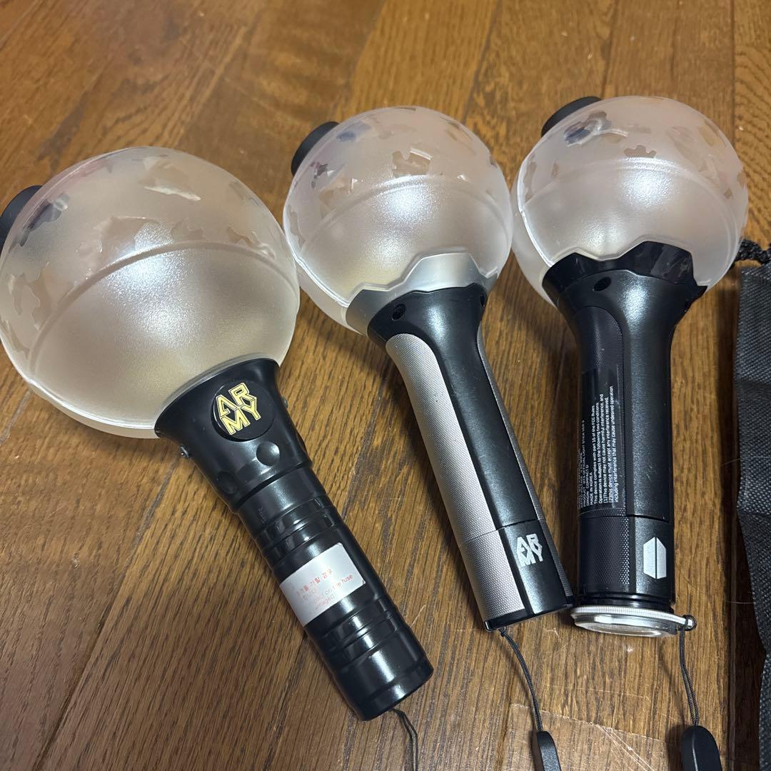 BTS ペンライト 3本セット(初代 ver.2 ver.3)