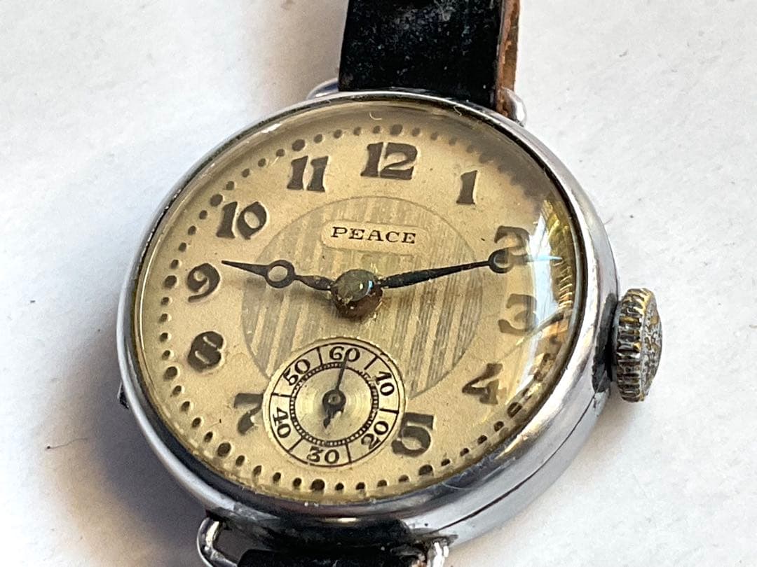 ナ*ナ様 ★玄人マニア用❣️戦前.精工舎別名時計★超珍しい❣️PEACEスモセコ