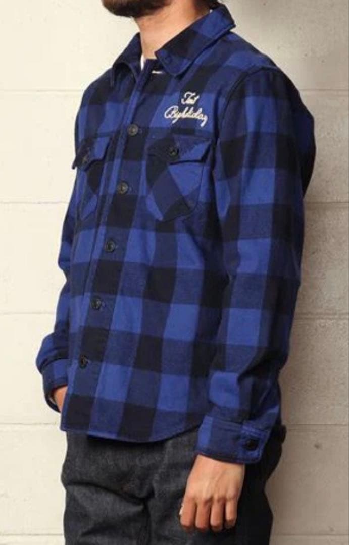 TMT PIECE DYED BUFFALO CHECK SHIRTS Lサイズ