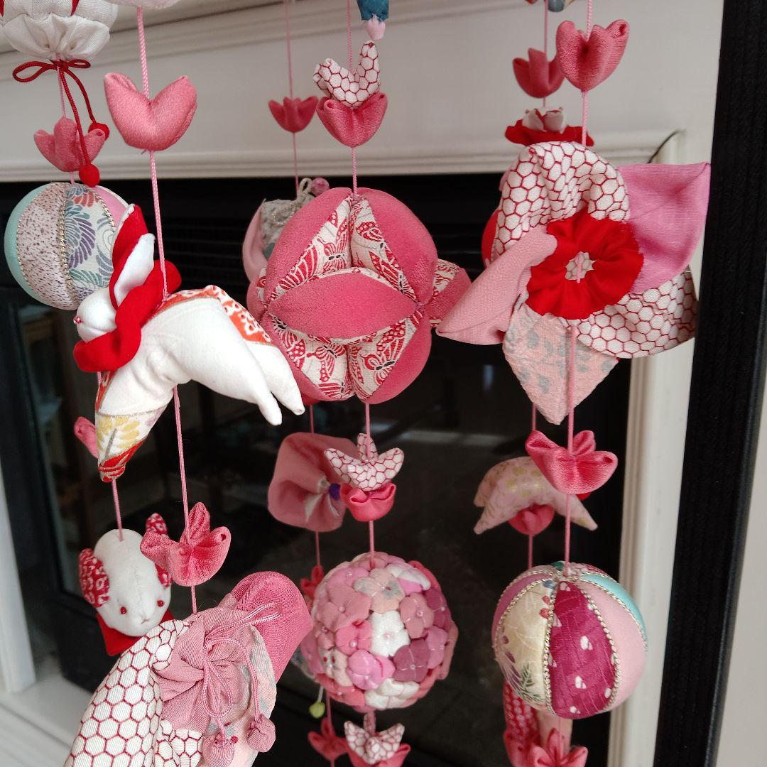 吊るし飾　台付　桜　ひな祭り