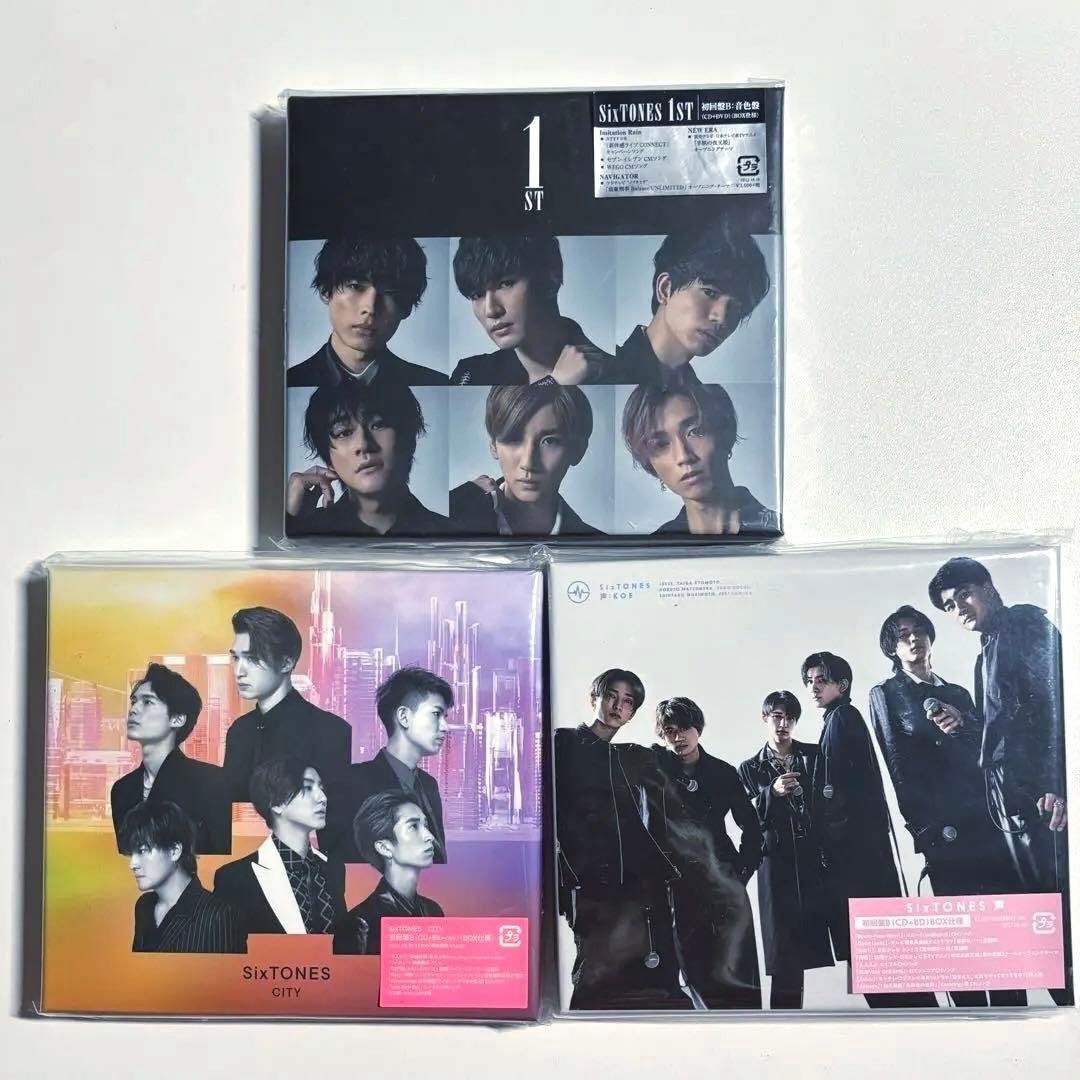 SixTONES アルバム 1ST 音色盤 CITY 声 初回盤B セット Amazon.co.jp
