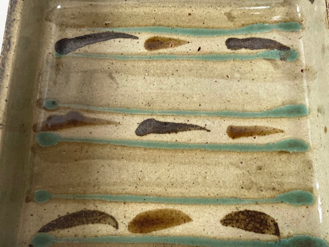 陶芸家 作者不明 濱田庄司 ？ 民芸 民藝 描文様 角皿 角鉢 四角