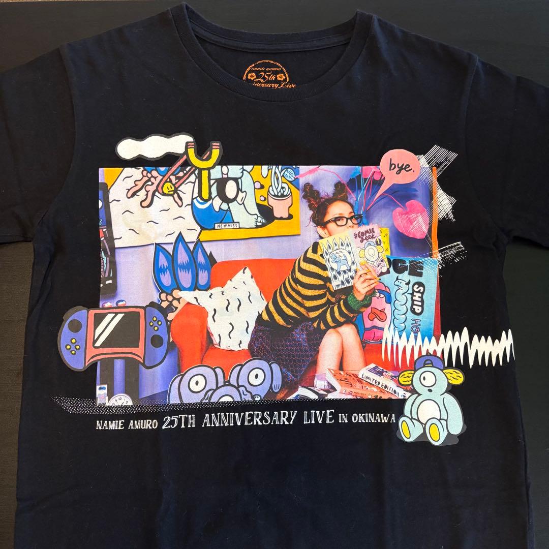 安室奈美恵 25周年 沖縄 ライブ tシャツ M - メルカリ