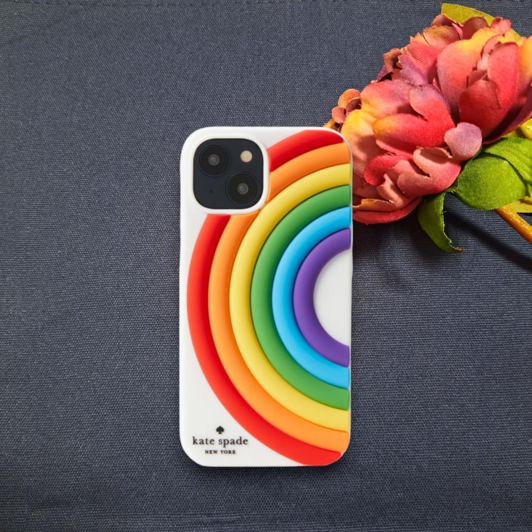 KATE SPADE iPhone14対応レインボーケース