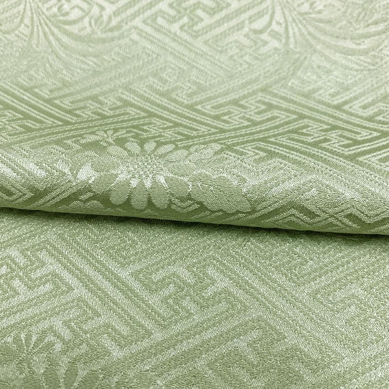 601z32〇地紋 色無地振袖 シンプル 黄緑〇美品 成人式 結婚式 - メルカリ