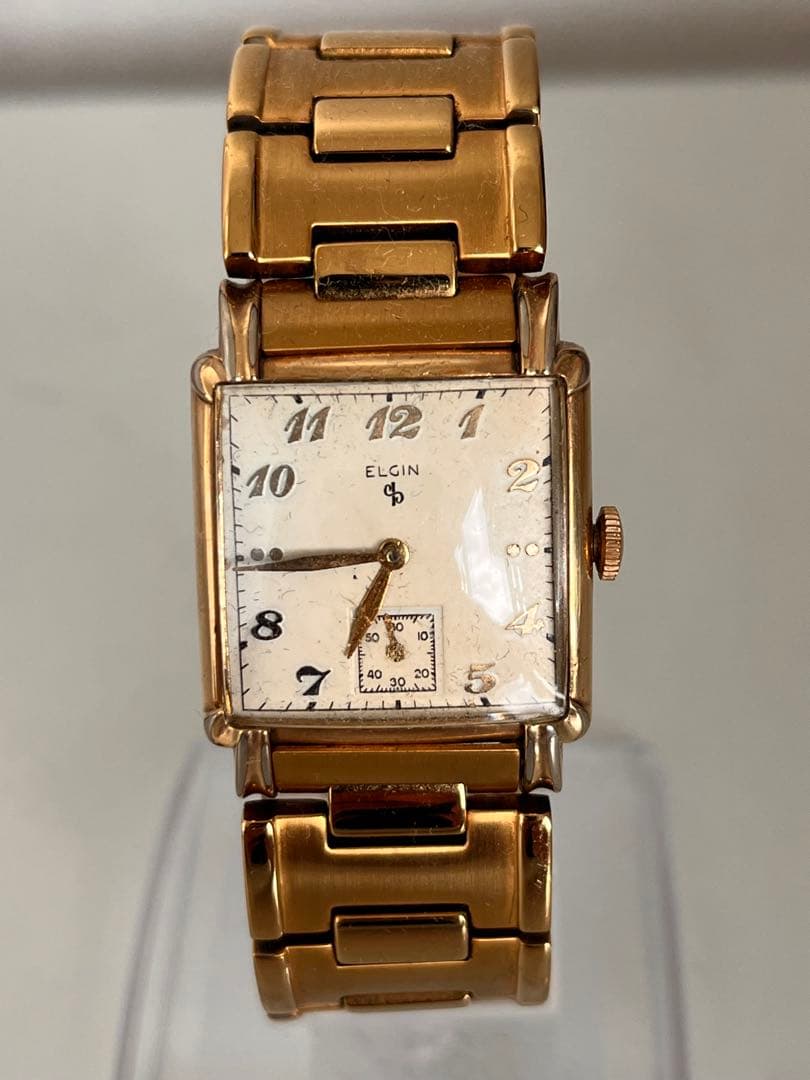 お値下げしました！　ELGIN ゴールド アナログ腕時計