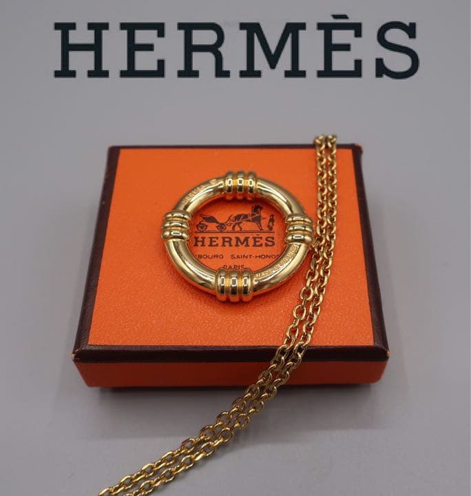 HERMES エルメス ブーエ スカーフリング ゴールド メタル