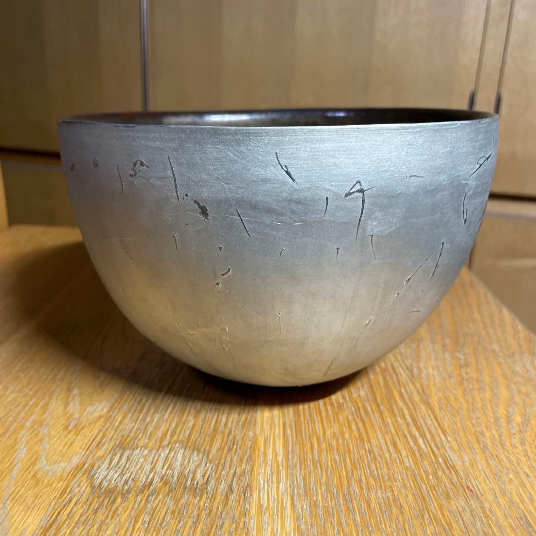 内田鋼一　銀彩ボウル　箱なし