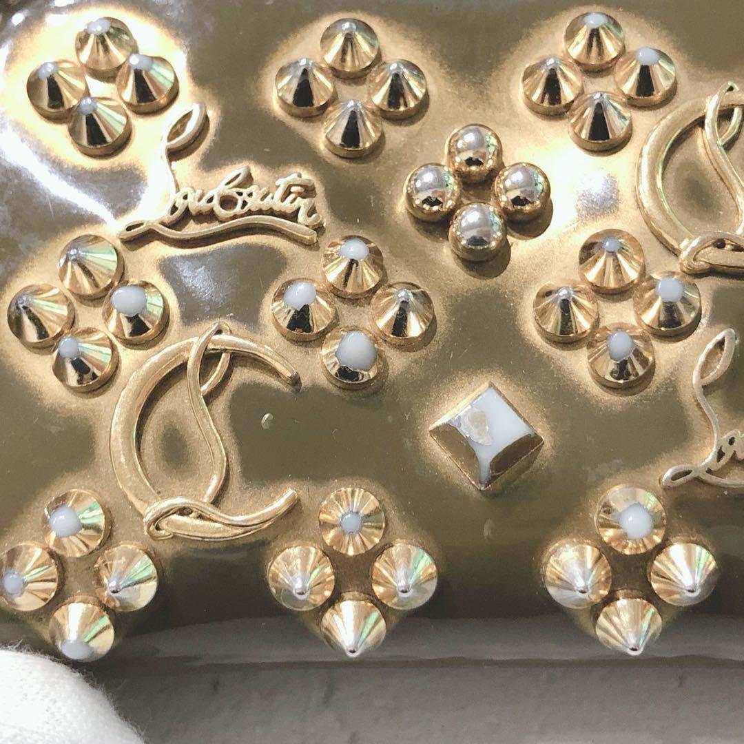 ☆Christian Louboutin☆ ケース スタッズ ブラウン