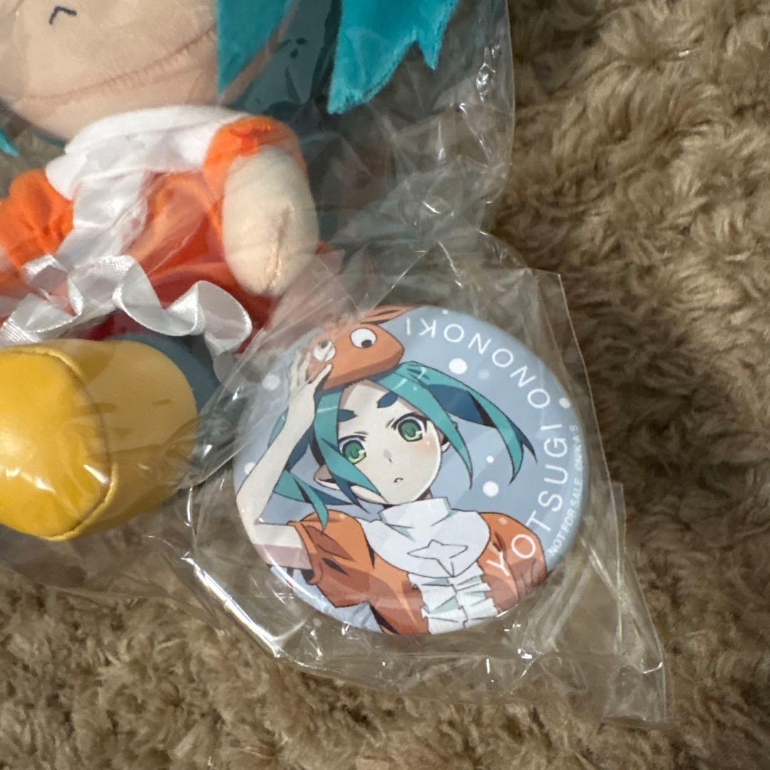 GIFT ぬいぐるみ 憑物語 斧乃木余接　化物語　特典缶バッジ付き