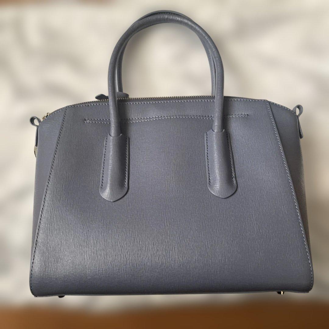 FURLA　ハンドバッグ　グレー