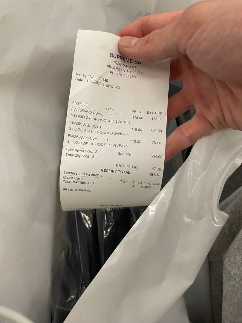 正月セールSupreme S Logo Zip Up Hooded \"Navy\"