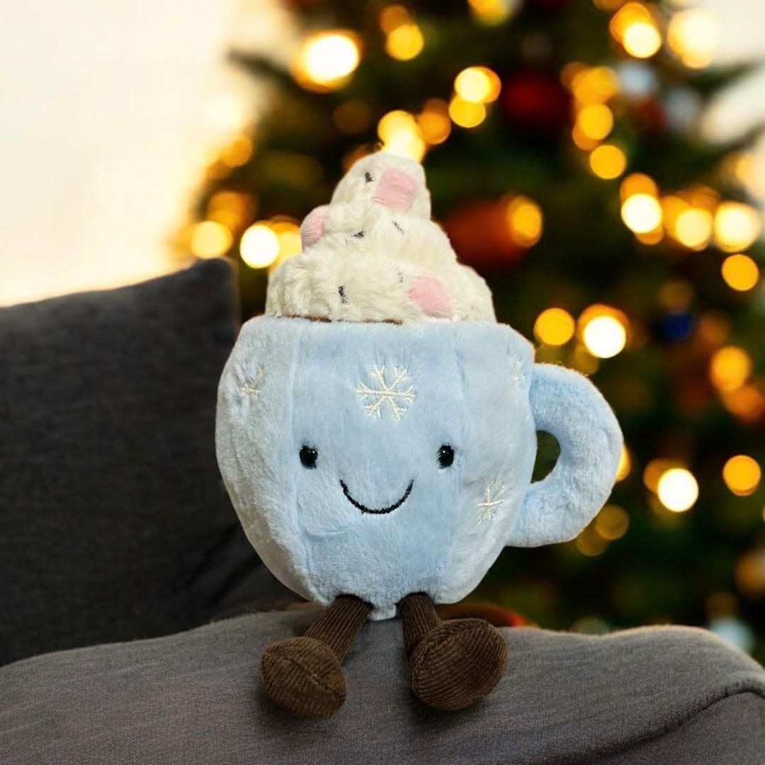 ジェリーキャット 2025 新品 クリスマス 限定 カップ ぬいぐるみ ポーチ付