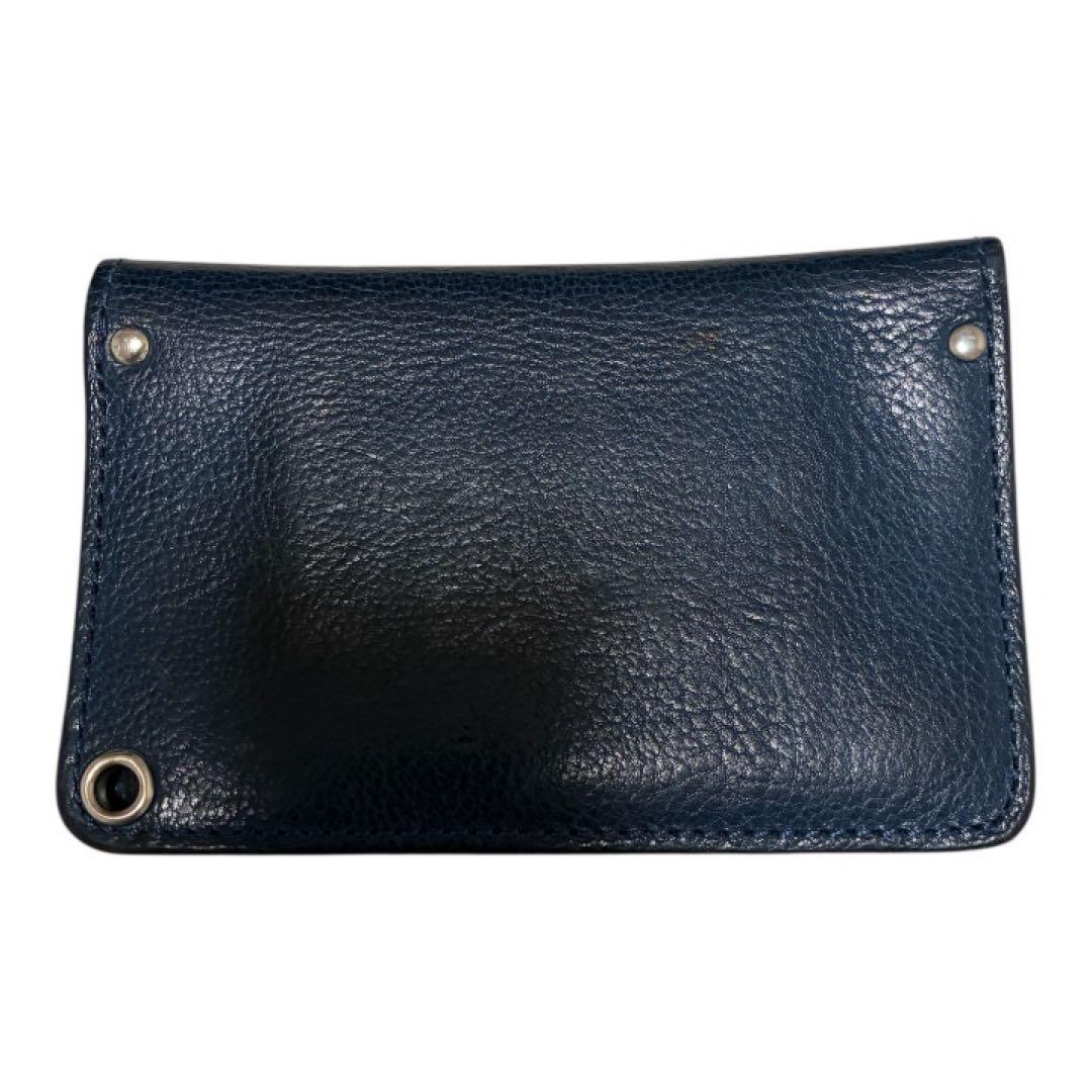 TRAVISHOODミドルトラッカーウォレットネイビー