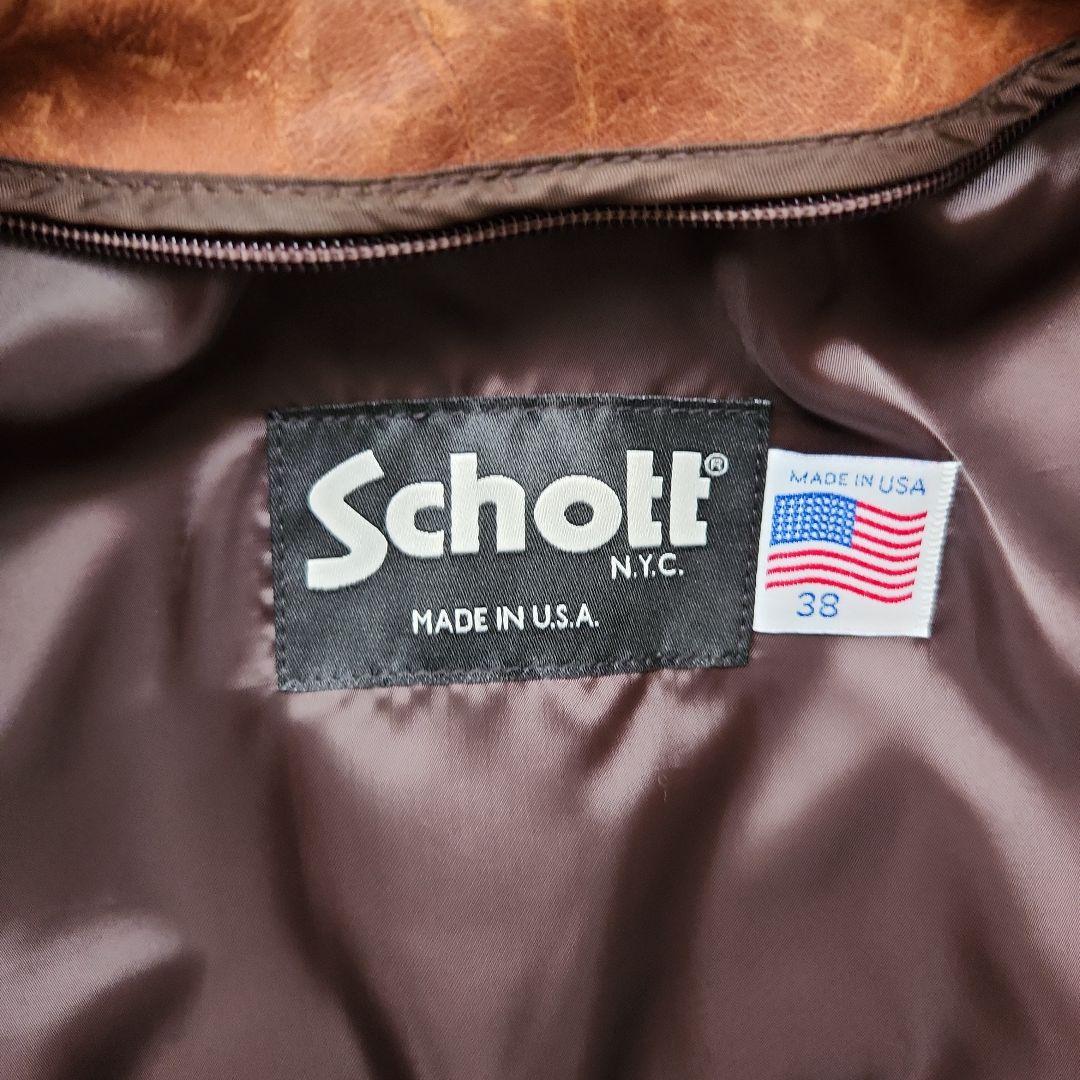 Schott シングルライダース643 ナバホブラウン サイズ38 - メルカリ
