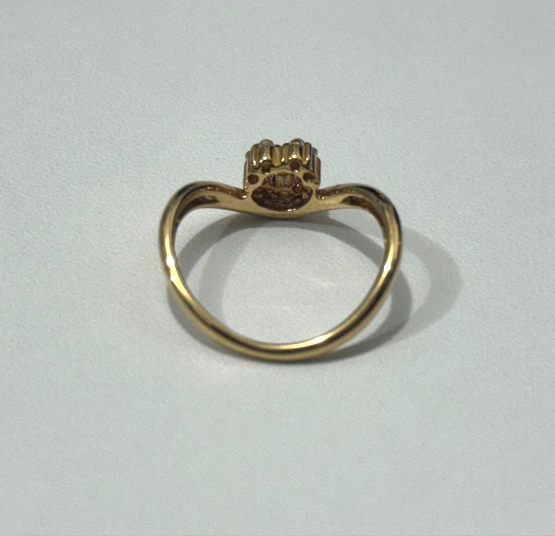 k18 ハート11号リング