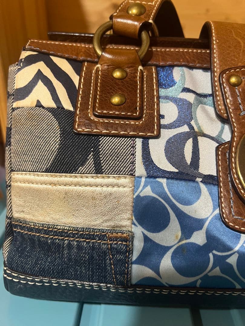 パッチワークデザイン ハンドバッグ