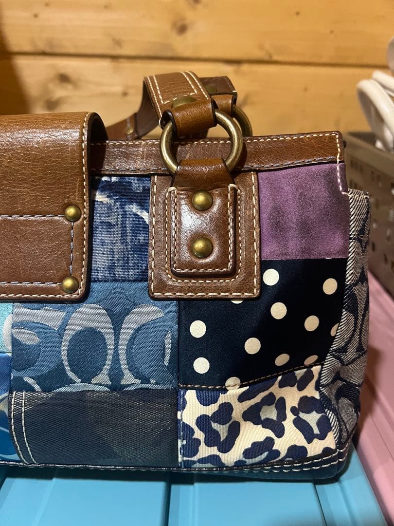 パッチワークデザイン ハンドバッグ