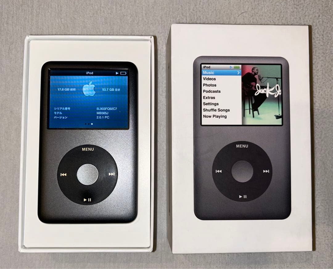 美品 動作確認済み Apple iPod Classic 120GB ブラック