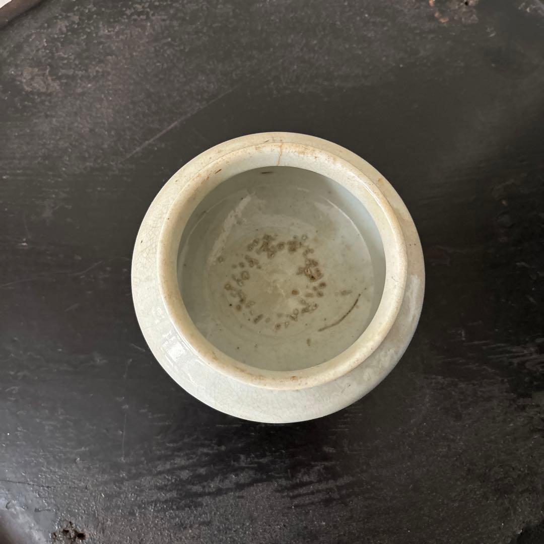 李朝壷 白磁 丸壷 塩笥壺 韓国オンギ.骨董品.スッカラ.アンティーク