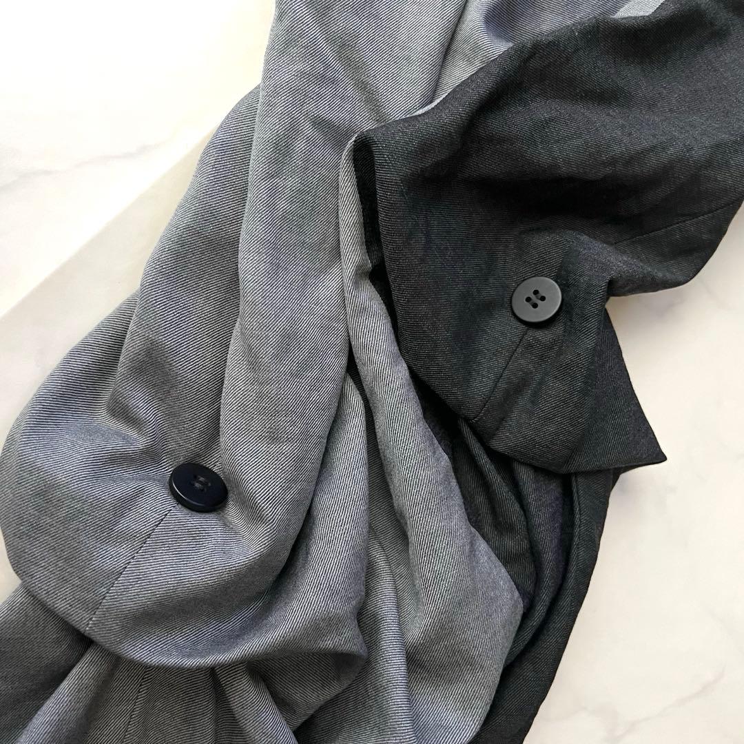 美品 イッセイミヤケ サルエルパンツ 変形 クレイジーパターン ベルト 2 M