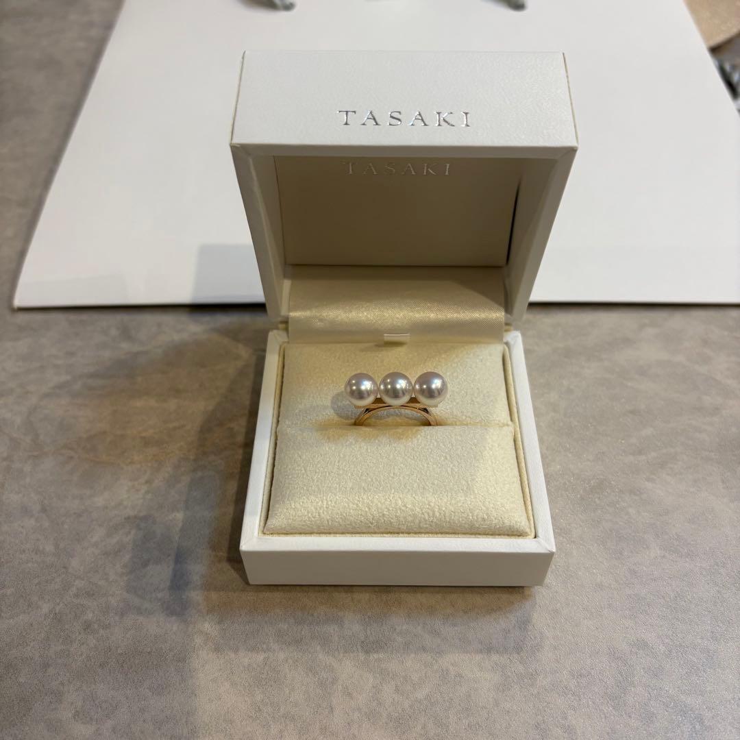 【美品】タサキTASAKI バランスネオ リング 指輪サクラゴールド16号アヤコ