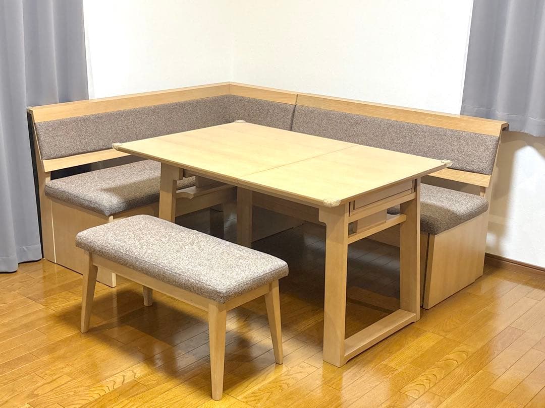 【美品】ダイニングテーブル4点セット【引取り限定】