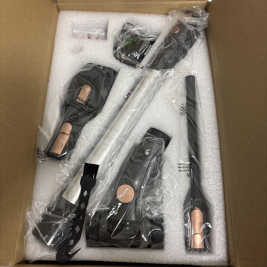 掃除機 コードレス70Kpa自立式 LEDライト＆2in1置くだけ充電スタンド