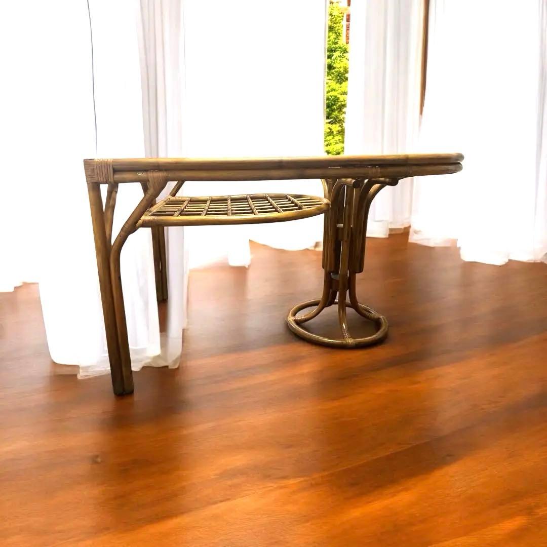 tomato レア❣️ラタン テーブル ダイニングテーブル カウンター