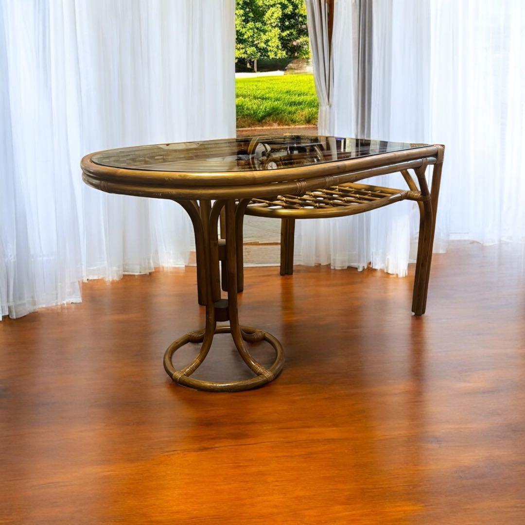 tomato レア❣️ラタン テーブル ダイニングテーブル カウンター