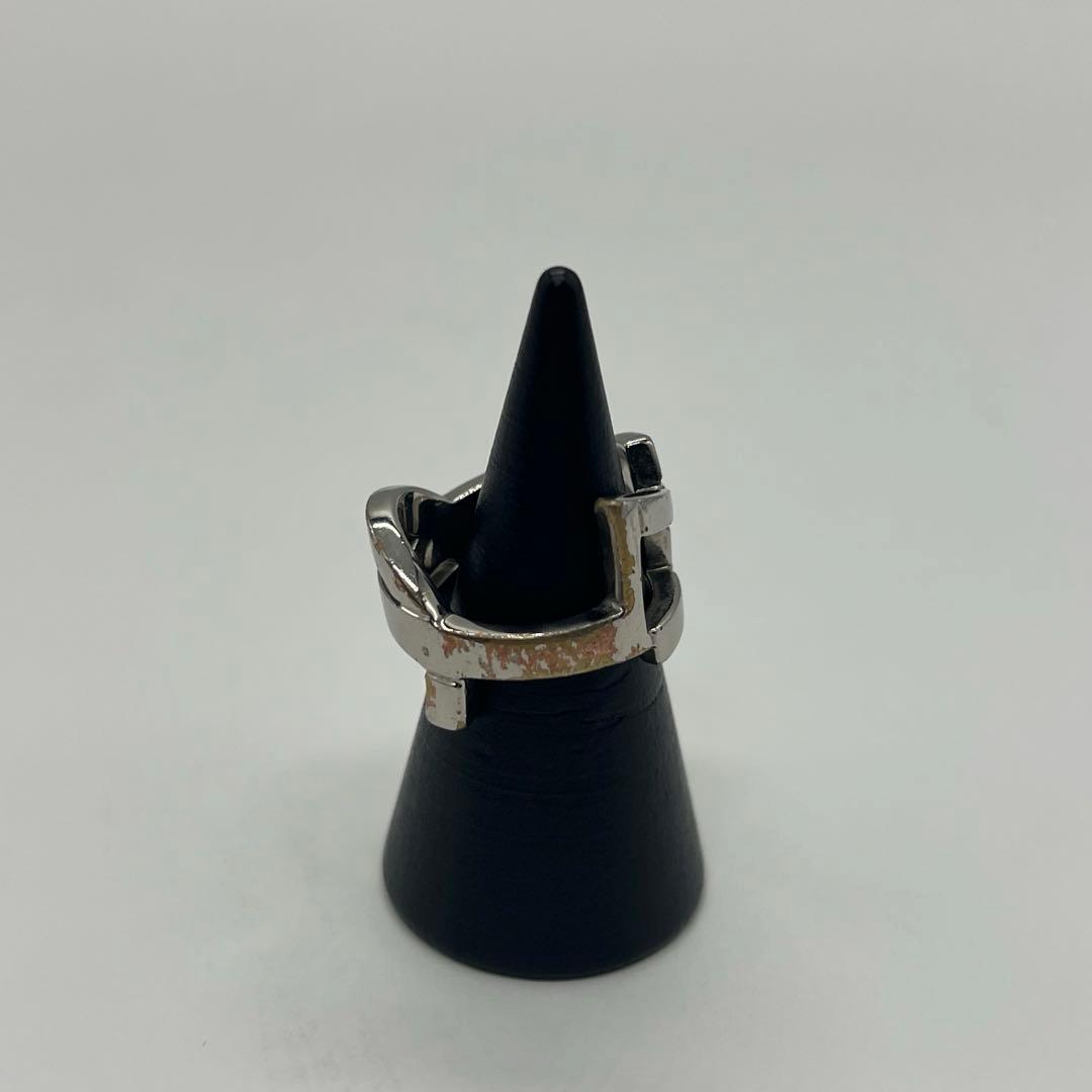 サンローランパリ SAINT LAURENT YSLロゴ リング 12号 メタル