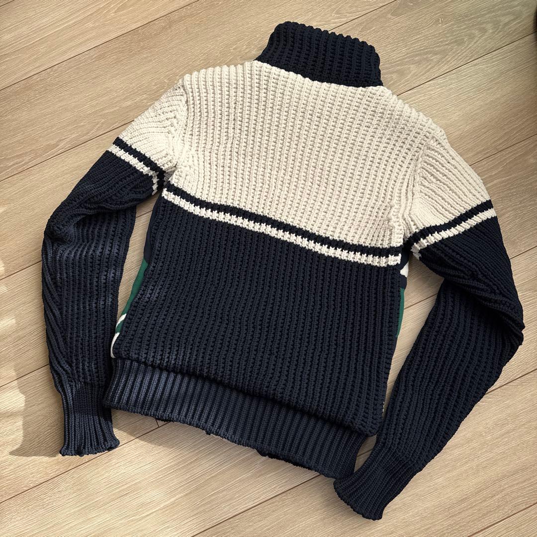 MARK&LONAマークアンドロナ 裏地付ニット切り替え ジャケット 36(S)