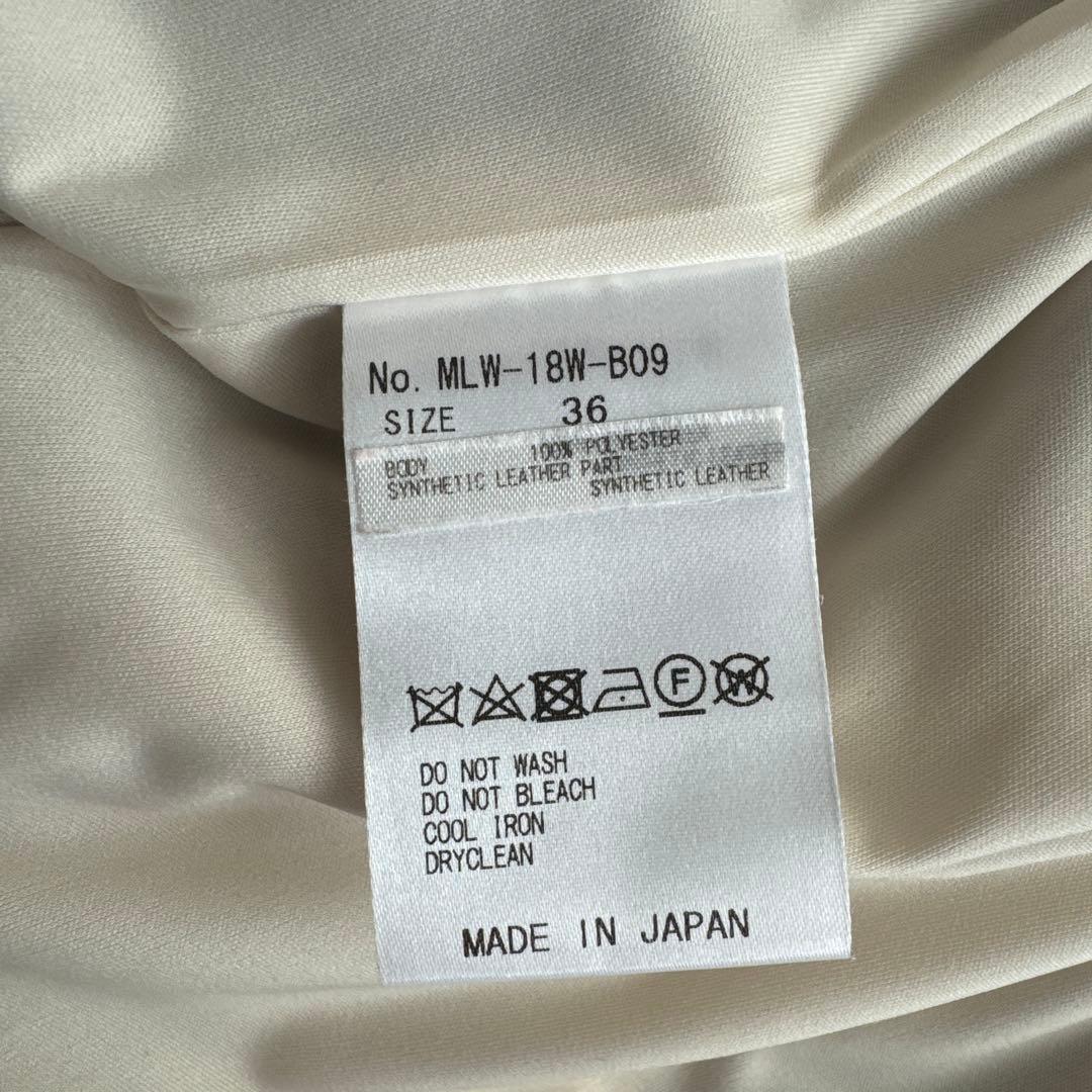 MARK&LONAマークアンドロナ 裏地付ニット切り替え ジャケット 36(S)