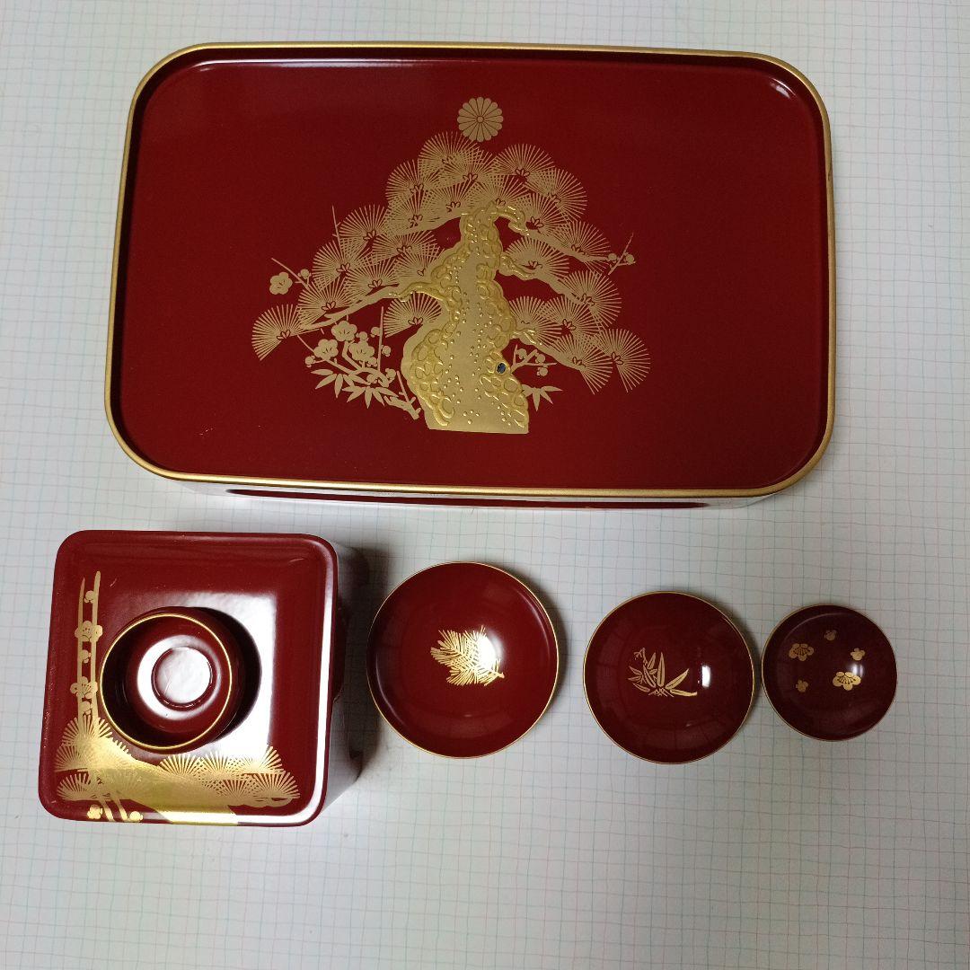 漆器 茶器セット 金箔装飾